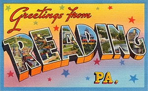 Greeting from Reading, PA postcard
